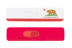 Kamshield Webcam Cover | California Republic + Red