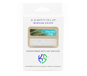 Kamshield Webcam Cover | Good Vibes Only + White