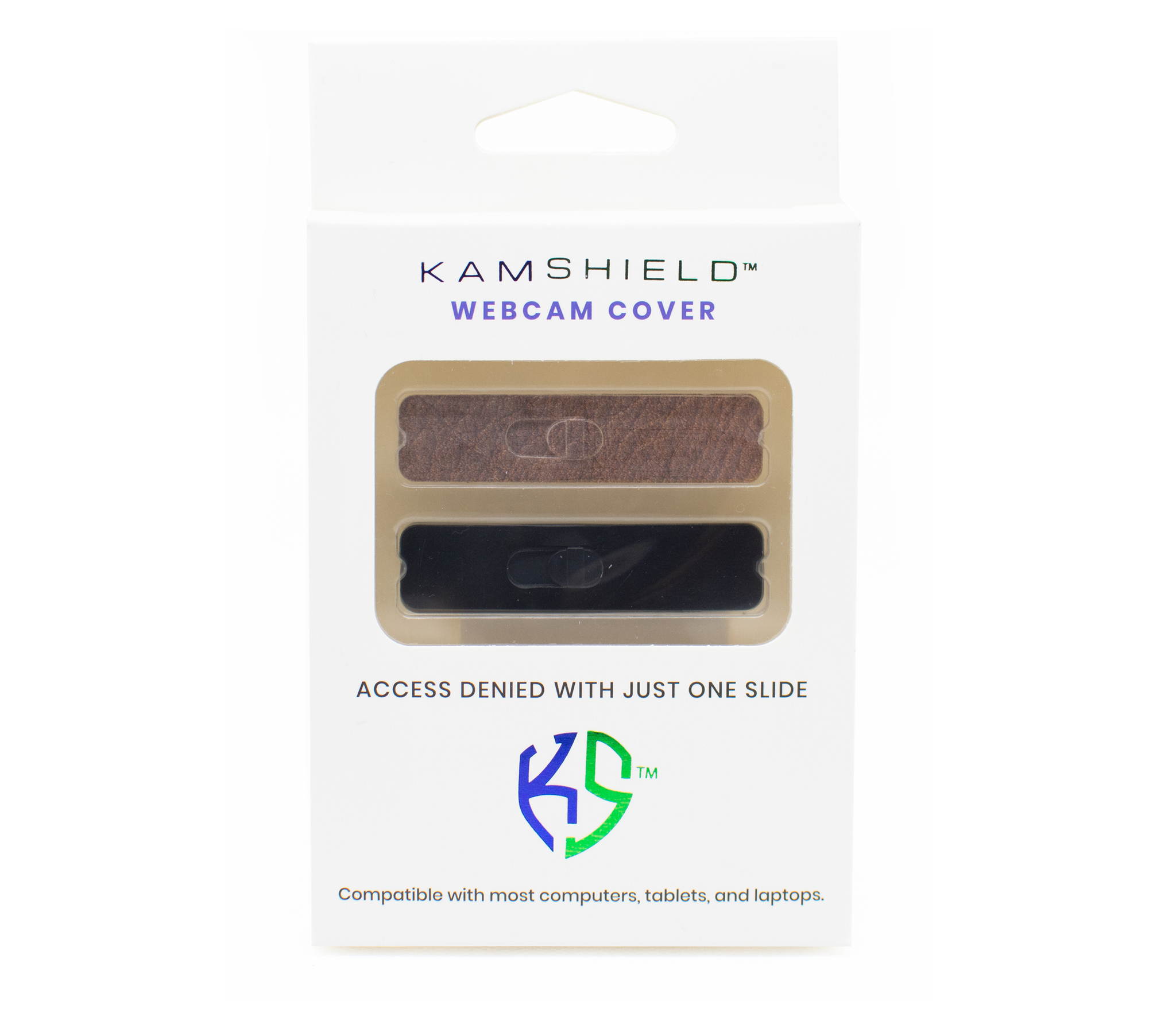 Kamshield Webcam Cover | Leather + Black